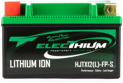 Lithium-elektriumaccu voor Aprilia 250 Scarabeo IE-scooter, 2006-2009, HJTX12(L)-FP-S / YTX12-BS / 12,8 V 3 Ah, nieuw