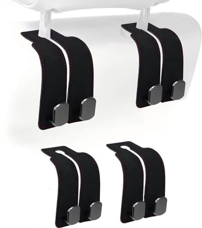 Stuks Autohaken Voor Hoofdsteun - Dubbele Autostoelhaken Portemonnee Houder & Mobiele Telefoonhouder – Autohanger Opslag Autostoel Rugleuning Organizer – Uitzonderlijke Houder Voor Uw Auto