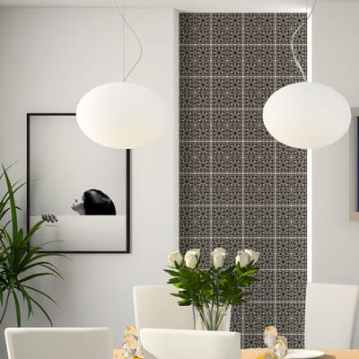 Muurstickers voor keuken en badkamer - 24 Oosterse cementtegelstickers (Ramla) - 24 stickers, 10x10 cm