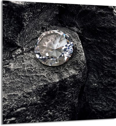 TMK ArtDeko - Diamant Serie - Glazen Keukenpaneel - 60x65 cm - Veilig en Veelzijdig