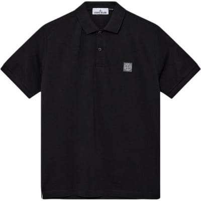 Stone Island Kompas Patch Logo Poloshirt Zwart Heren Tops 801522R39-A0029 M black