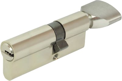 Domino® Cilinderslot Profielcilinder HOMER 31/36K - Deurslot - Deurknop, knopcilinder - incl. 5 sleutels - insteekslot - Voordeurslot Veiligheidscilinder Vernikkeld - Nikkel