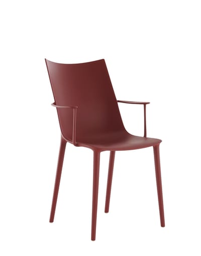 Kartell H.H.H. Matte stoel - KartellHHHMattBurgundy