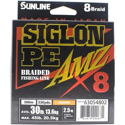 Sunline PE Line X8 Siglon AMZ 300m PE 2,5 30LB Oranje (0671) oranje