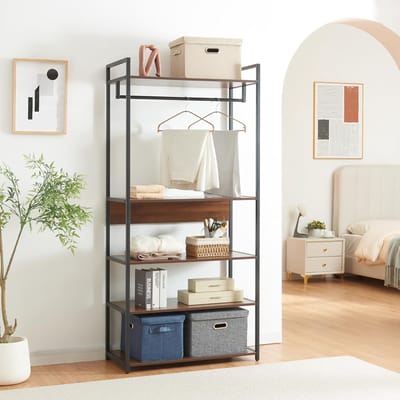 Kledingkast Larem Trio – 3-Delige - 180x84x40 cm - Trio – 3-Delige Open Garderobekast - Medahomestore