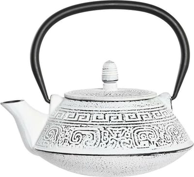 Items Kitchen Theepot Marocco - gietijzer - 800 ml - antiek wit print