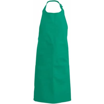 Kariban Katoenen schort met zak K885 - Kelly Green - One size