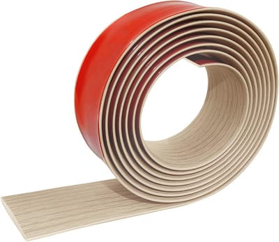 4M Zelfklevende Vloer Overgangsstrip 5cm - PVC Vloerdrempel voor Tapijt en Laminaat