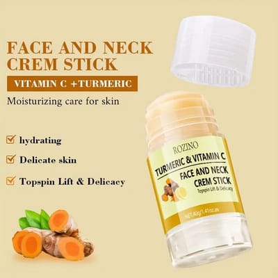 Rozino - Kurkuma & Vitamine C Gezichts- en Nekcrème Stick - 40g