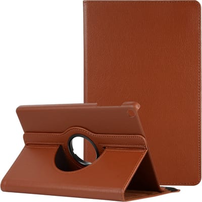 Draaibaar Hoesje 360 Rotating Multi stand Case - Geschikt voor: Samsung Galaxy Tab A8 (2022 & 2021) - SM-X200 / X205 / X207 - 10.5 inch - Bruin