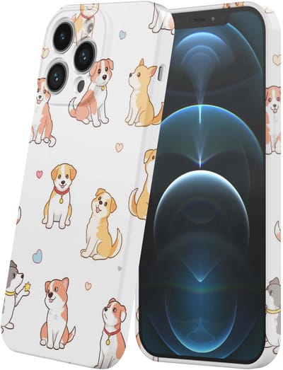 Smartphonica Telefoonhoesje Geschikt voor iPhone 12 Pro met Honden Opdruk - Flexibel Softcase TPU - Backcover Case Dogs Design geschikt voor iPhone 12 Pro