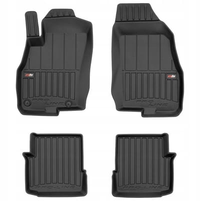 Frogum - 3D Pro-Line - Automatten Set - Geschikt voor FIAT Grande Punto 2005-2012 - 3-deurs - Hoge Rand 6cm