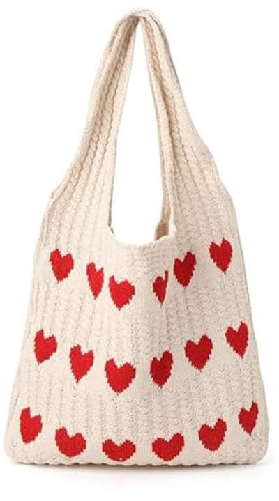 Gebreide Tote Bag voor Dames - Handgemaakte Schoudertas voor Werk en Reizen