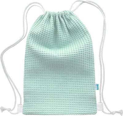 BINK Bedding Gymtas / Zwemtas Pique (wafel) mint 40 x 28 cm