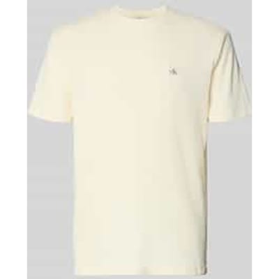 Calvin Klein Ss Waffle Badge Crew Neck Tee Calico Größe: S | Basic T-Shirts Outlet | Herren