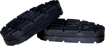 Excellent Easy Hoof Block - Rubber comfort - Voor het plakken onder de gezonde klauwen van koeien - Geschikt voor runderen - Zwart - 2 stuks