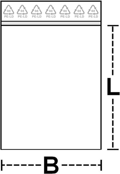 Sluitzakken - Opbergzakjes - Organiseren van spullen - Herbruikbaar en stevig - 100 x 125 mm - Transparant