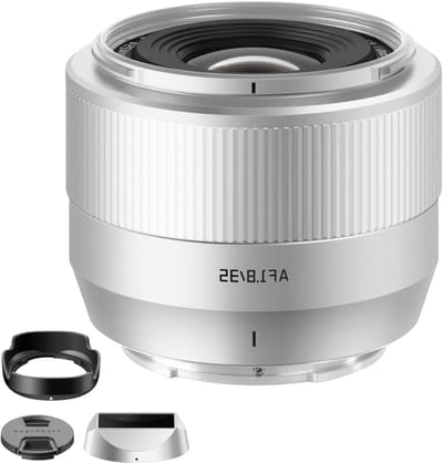 35mm F1.8 II APS-C autofocuslens voor X-mount camera's zoals X-A1, X-T1, X-E2S en meer - Zilver, ideaal voor fotografie en videografie.