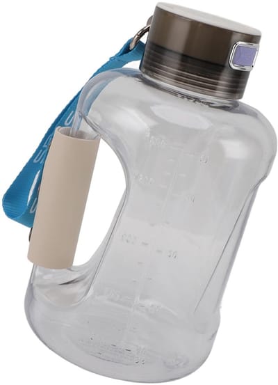 Allecto - Waterstof-waterfles - Draagbare waterstofflesgenerator - Beige - Navulbare waterstoffles - Voor reizen en thuis - 1,5 liter