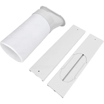 Kit de Ventilation pour Climatiseur Portable Porte Coulissante 16.9 61 Pouces Kit de Ventilation AC pour Fenêtre Coulissante Réglable avec Tuyau de 59 Pouces