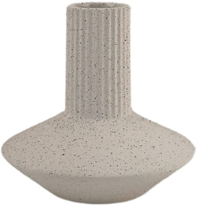 XLBoom Roma Vaas White Small - Keramische handgemaakte design vaas met aardse textuur - Verkrijgbaar in White | Sand | Terra - Tijdloze woondecoratie voor modern wonen