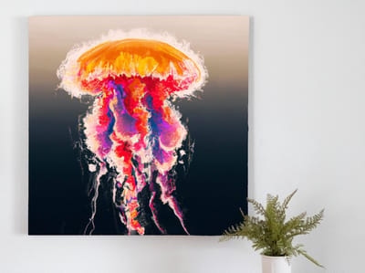 Do the jelly dance | Do the jelly dance | Kunst - 100x100 centimeter op Forex | Foto op Forex