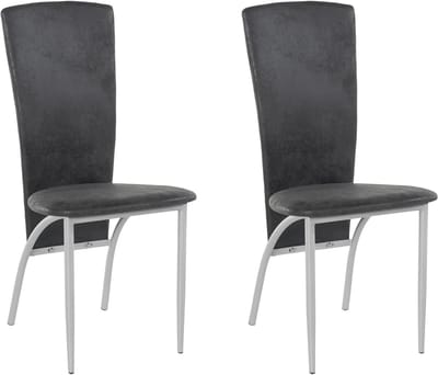 Nicky-Eetkamerstoel - Set van 2 - Antraciet