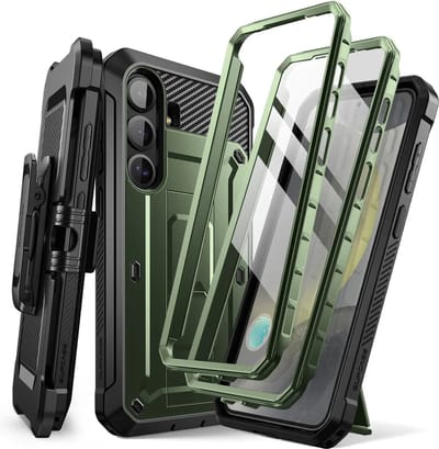 SUPCASE Geschikt voor Samsung Galaxy S25 Plus - UB Pro -Back Cover Hoesje Full Protect Kickstand Groen