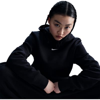 Nike Sportswear Hoodies Dames - Zwart - Maat 34 - Katoen Jersey