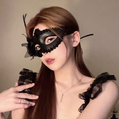 Zwart masker maskerade dress up rekwisieten feest aankleden partij aankleden half gezicht met oogkleppen make-up nacht masker, stijl 8,1 stuk