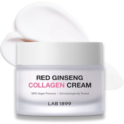 Lab 1899, Rode Ginseng, Collageen, Verbetert de huidelasticiteit, Crème, Voor Gezicht, 50 ml