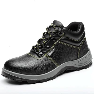 Winter Werkveiligheidsschoenen Heren Stalen Neus Slip-on Werkschoenen Voor Mannen Echt Leer Anti-verplettering Bouwsneakers 37