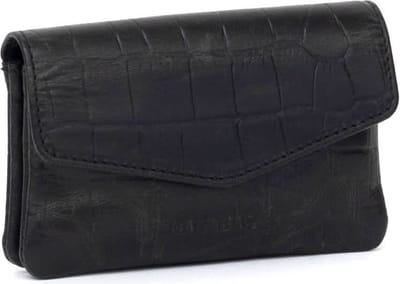 Bag2Bag Klein Lederen Portemonnee Oya Zwart
