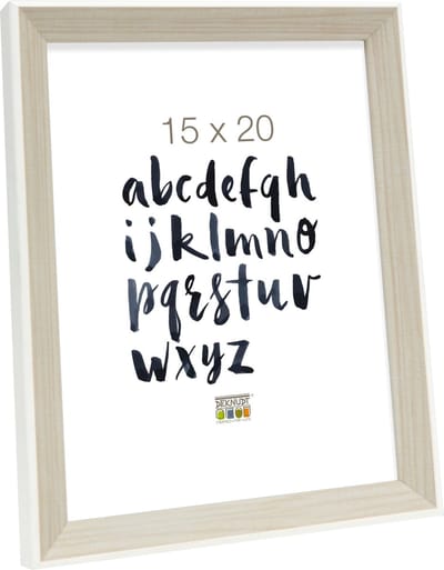 Deknudt Frames fotolijst S46CH1 - naturel met wit randje - foto 15x20