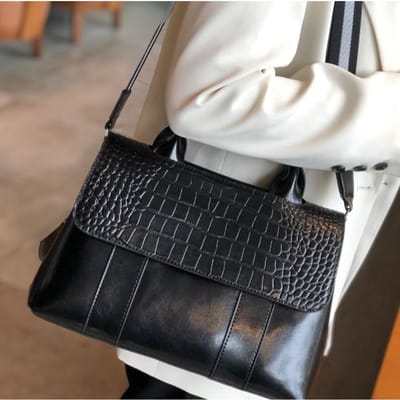 Dames Foreskin Lente Brede Schouderband Crossbody Tas Modieuze Pendeltas