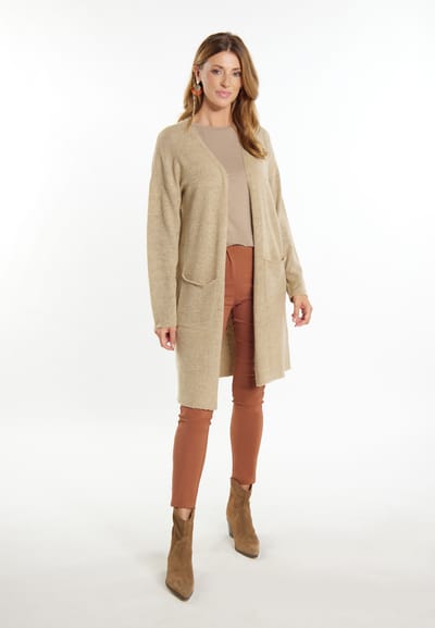 usha Longcardigan Dames beige