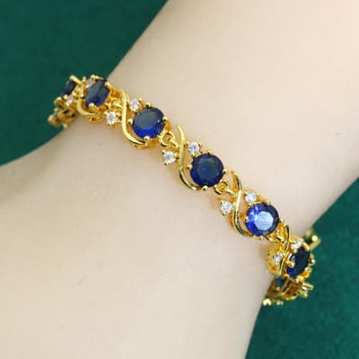 Europa en De Verenigde Staten Nieuwe Sieraden Mode AAA Zirkonia Armband Stand Hot Onafhankelijk beige