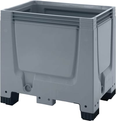 Alpac Palletbox - Opbergbak groot - 800 x 600 x 790 mm - 250 L - Grijs