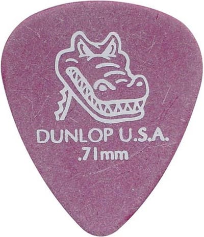 Dunlop 417-R-71 Plectra 0.71 Mm Paars 72-Pack Met Snel Loslatende Afgeschuinde Rand
