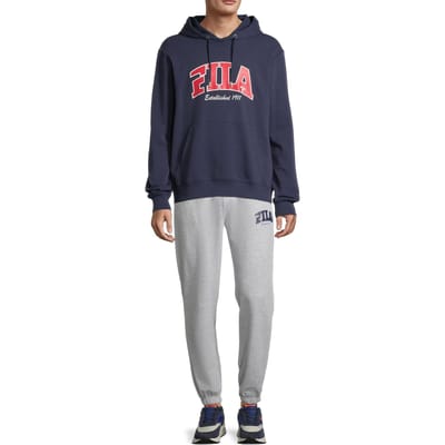 FILA Landen Sweat Pants Light Grey Melange Size: XXL | Sweatpants Outlet | Heren | Grijs