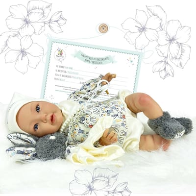Babypop Reborn - Levensgetrouwe pop - Kinderspel - Beweegbaar lichaam - 48 cm - Assortiment