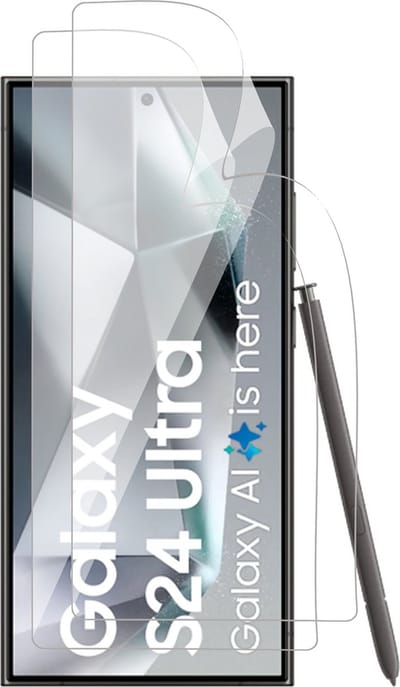 Screenprotector geschikt voor Samsung Galaxy S24 Ultra - 2x FlexGuard Screen Protector