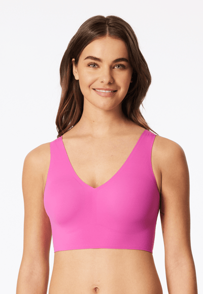 Bustier van microvezel met uitneembare pads, fuchsia - Invisible Soft 38
