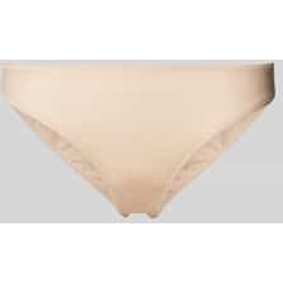 Slip met omzoomde boorden