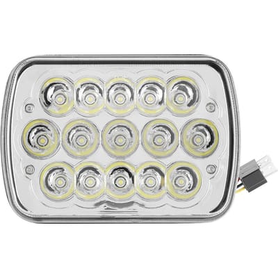Phare LED 7 Pouces 45W Feu Avant HeadLamp pour Jeep Wrangler 2007 2015