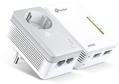 WiFi N300 Powerline Network Adapter Set van 2 - 600 Mbps, 4 Poorten, Plug & Play, geschikt voor alle merken