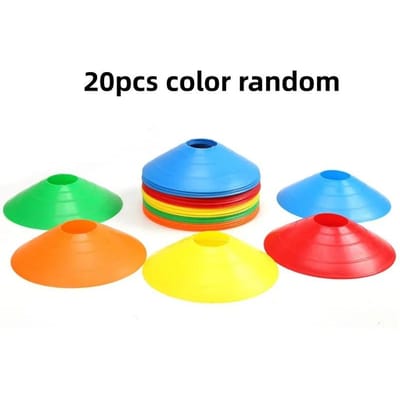 Accessoires 20 Stuks Voetbal Schijf Kegels Set Voetbal Wendbaarheid Training Schotel Kegels Markering Schijven Multi Sport Training Ruimte Kegels
