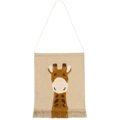 Prénatal wandtapijt giraf Beigebrown unisex