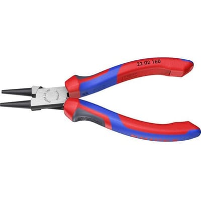 Knipex 22 02 160 Rondbektang Werkplaats Recht Chroom-vanadium elektrostaal 160 mm