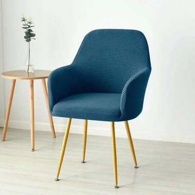 Polarfleece Hoge Armstoelhoes Effen Kleur Spandex Bureaustoelhoes Elastische Eetkamer Stoelbeschermer Hoezen Woonkamer 1pc